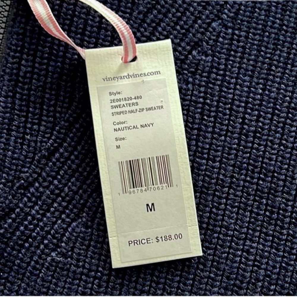 Vineyard Vines Striped Half-Zip Sweater - Picture 12 of 13